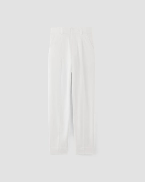 Alternative view of The Draper Tapered Pant in Buttersmooth | White