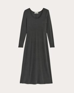 Alternative view of The Maddie Dress in Butterknit | Black