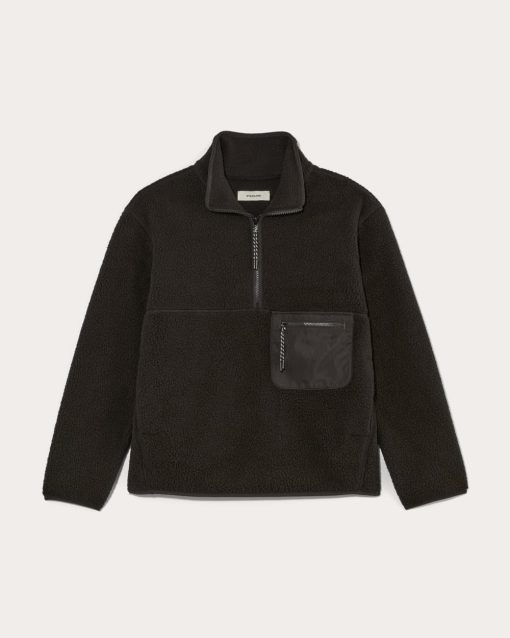Alternative view of The ReNew Fleece Oversized Half-Zip | Black