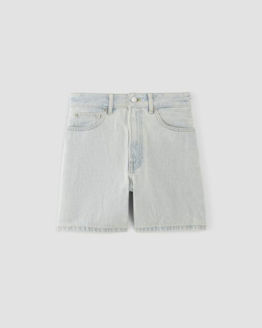 Alternative view of The A-Line Denim Short | Spring Blue