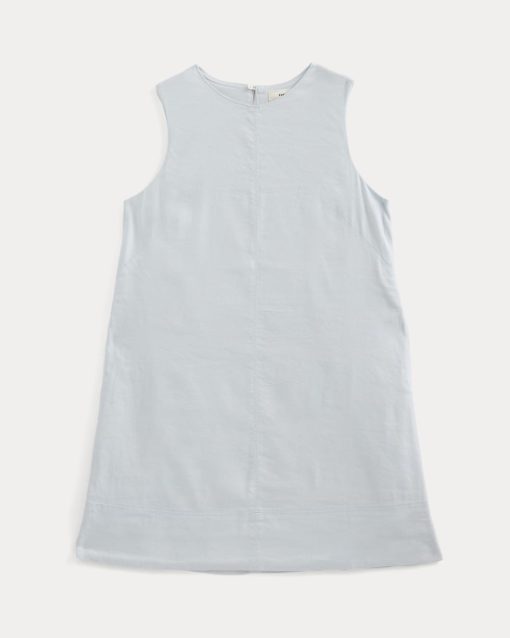 Alternative view of The Shift Dress in Stretch Linen | Skywriting