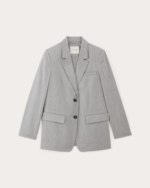 Alternative view of The Oversized Blazer in Buttersmooth | Heather Steel