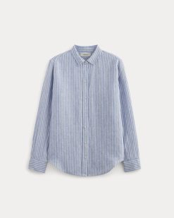 Alternative view of The Must-Have Shirt in Linen | Bluebell / Bone