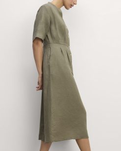 Alternative view of The Frolic Dress in Linen | Kalamata