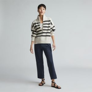 The Organic Straight-Leg Pant |  Navy