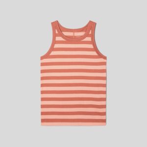 Alternative view of The Tank in Essential Cotton | Redwood Stripe
