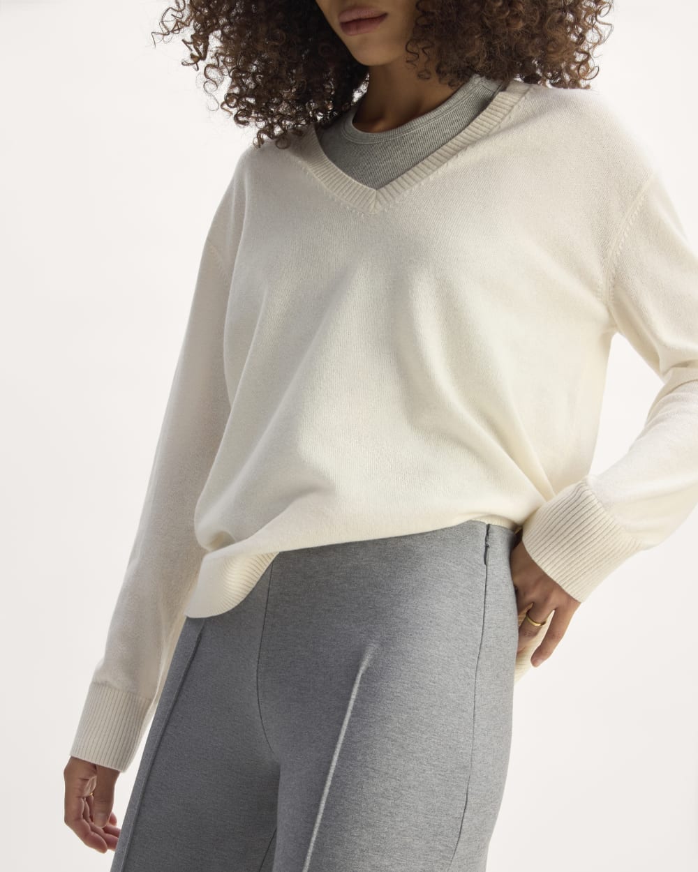 The Dream Trouser | Mid Heather Grey - Image 4