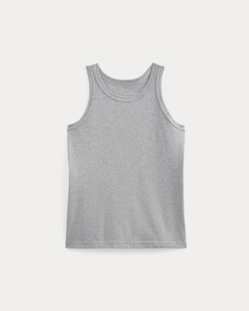 Alternative view of The Tank in Essential Cotton |  Heathered Grey