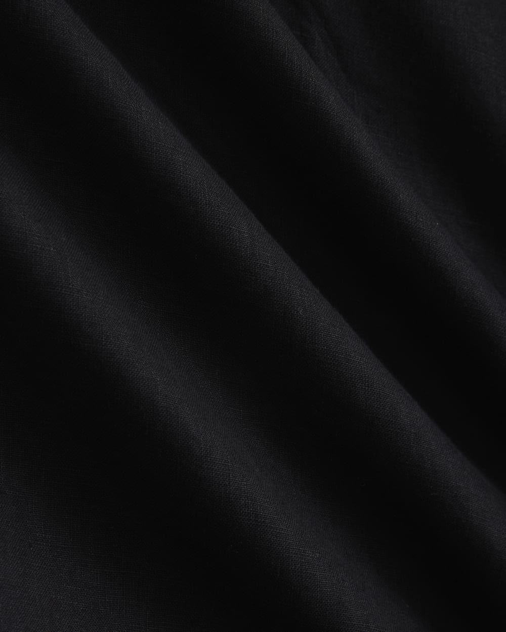 Mini Popover Shirtdress in Linen | Black - Image 8