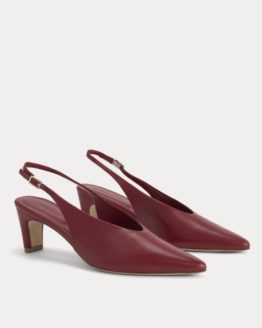 Alternative view of Pointed-Toe Slingback Heel | Rouge