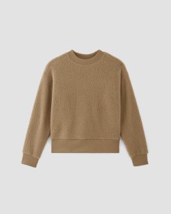 Alternative view of The ReNew Fleece Oversized Crew | Tiger's Eye
