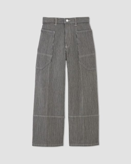Alternative view of The Way-High® Gardener Cropped Jean | Hickory Stripe