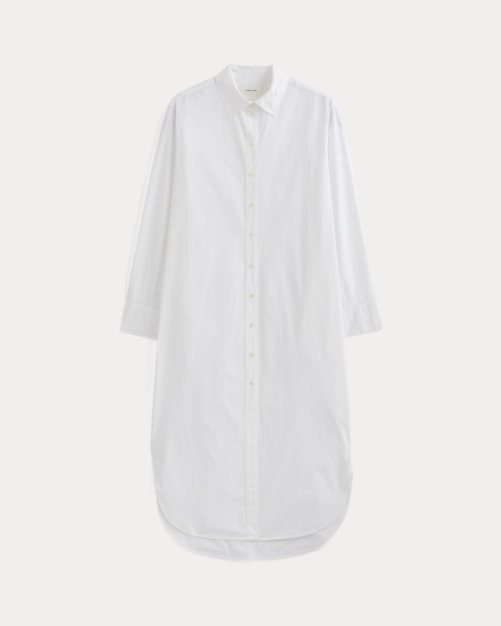 Midi Shirtdress in Ultrasoft Cotton | White - Image 2