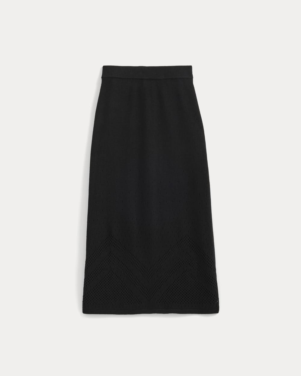 Lace-Knit Maxi Skirt | Black - Image 2