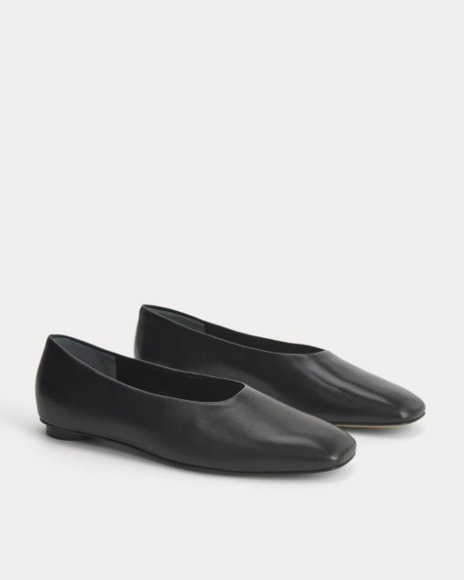 Alternative view of Gallery Square-Toe Flat | Black