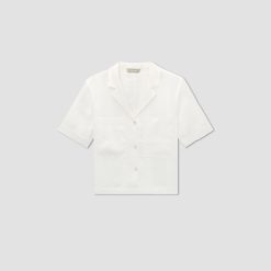 Alternative view of The Linen Workwear Shirt | White