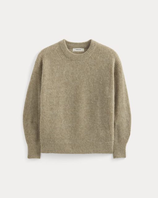Alternative view of The Cocoon Crew in Alpaca | Dark Heathered Camel