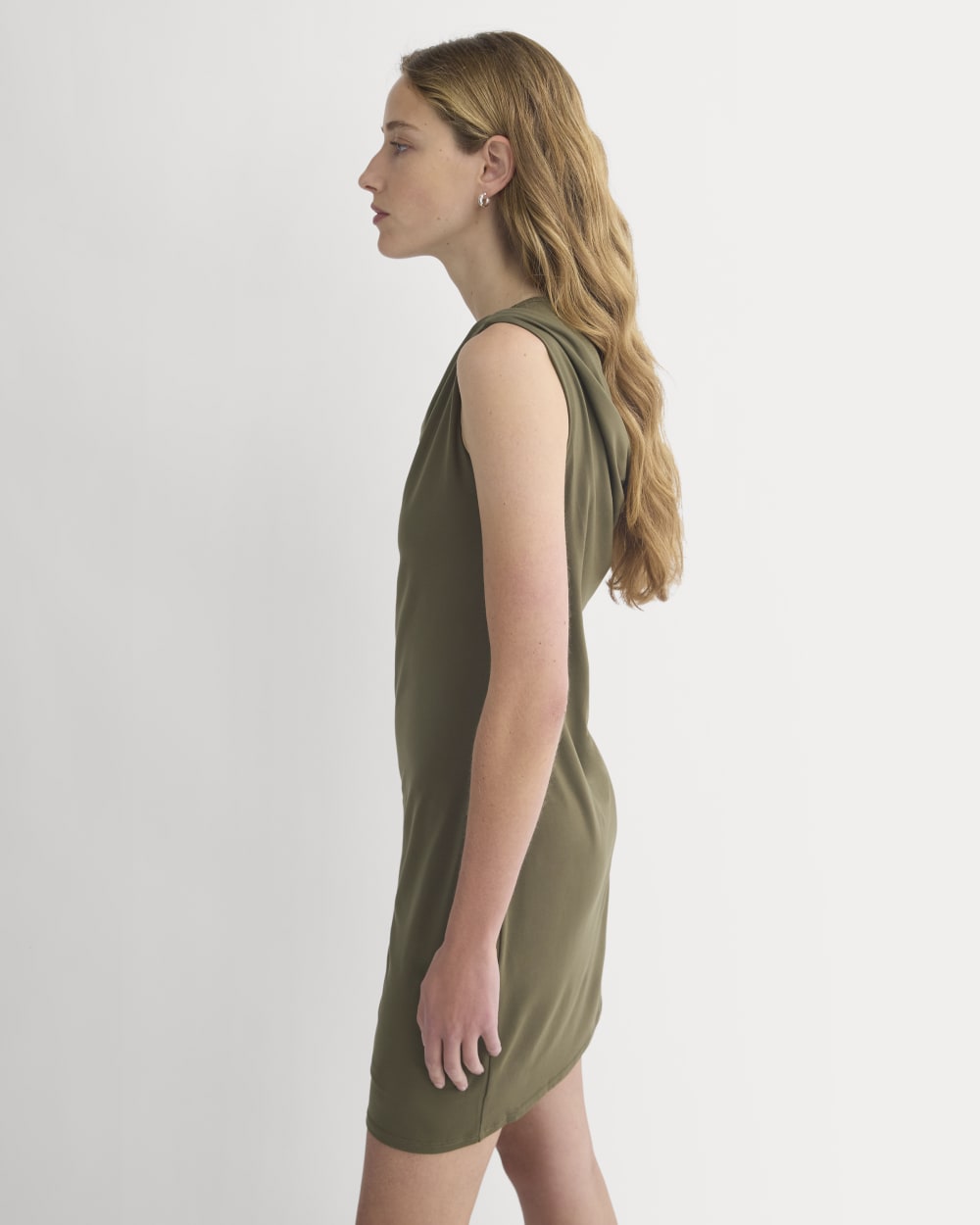 Cowl Neck Mini Dress | Beech - Image 4