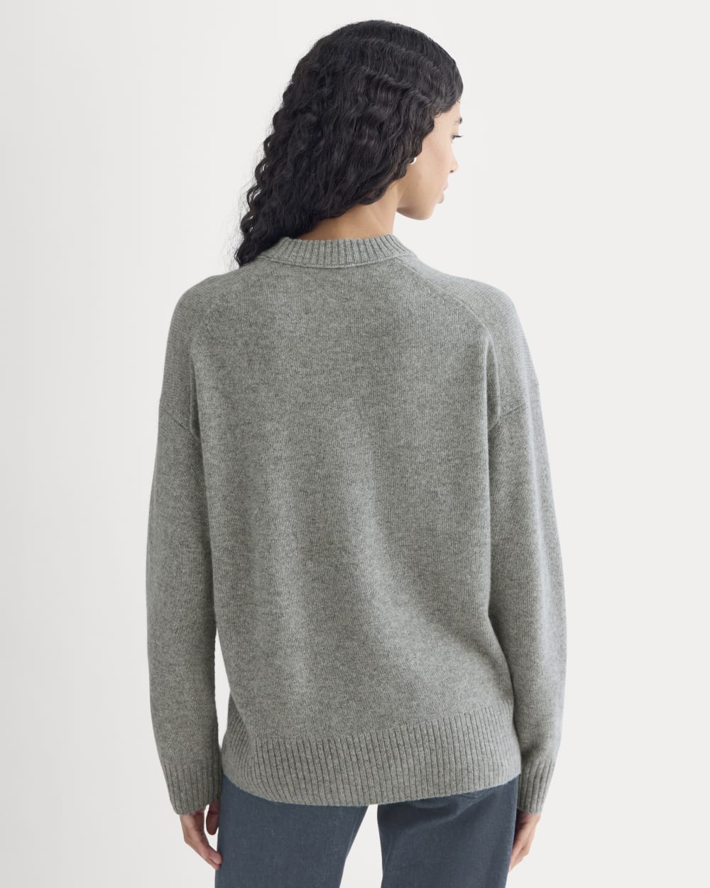 Cashmere Boyfriend Sweater | Husky Gray - Image 6