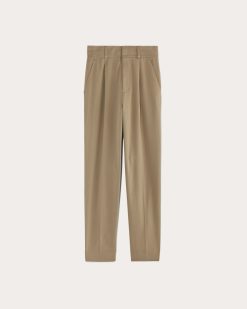 Alternative view of The Draper Tapered Pant in Buttersmooth | Ash Brown