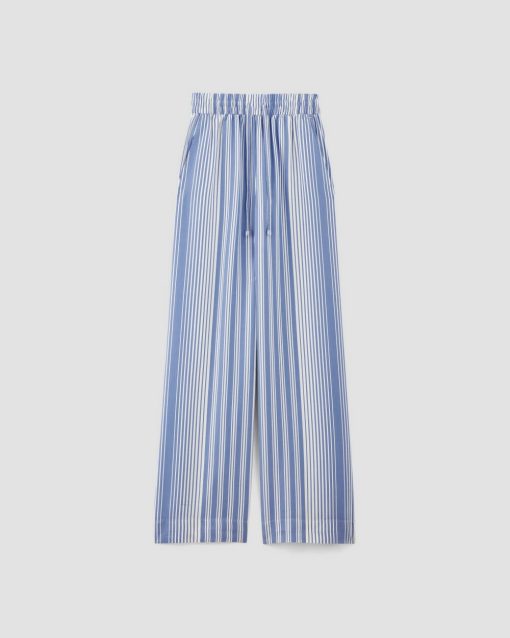 Alternative view of The Wide-Leg Pant in Butterlite | Granada Sky Blue / Bone