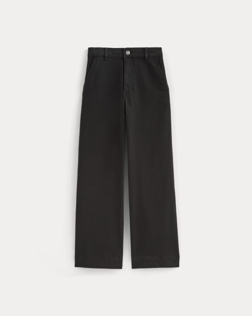 Alternative view of The Utility Wide-Leg Pant | Black