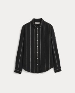 Alternative view of The Must-Have Shirt in Linen | Black