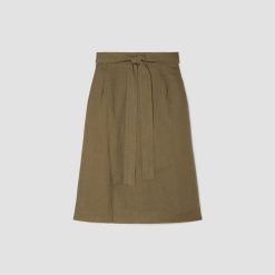 Alternative view of The Linen Wrap Skirt | Kalamata