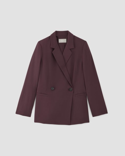 Alternative view of The Drapey Blazer | Burgundy