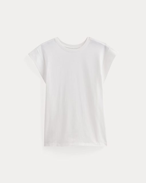 Alternative view of The Muscle Tee in Essential Cotton | White