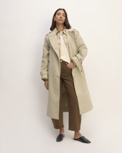 The ReNew Long Trench Coat | Trench Coat Khaki