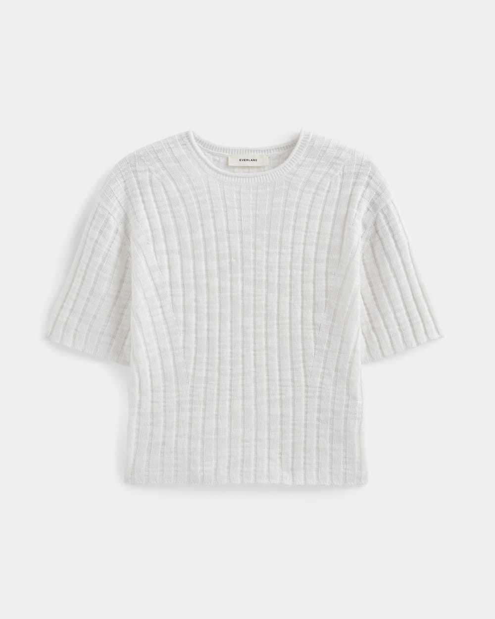 The Oversized Tee in Cotton Linen | White - Image 2