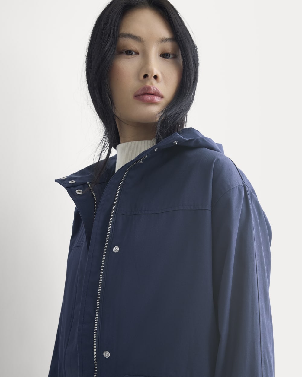 Hooded Field Jacket | Navy - Image 4