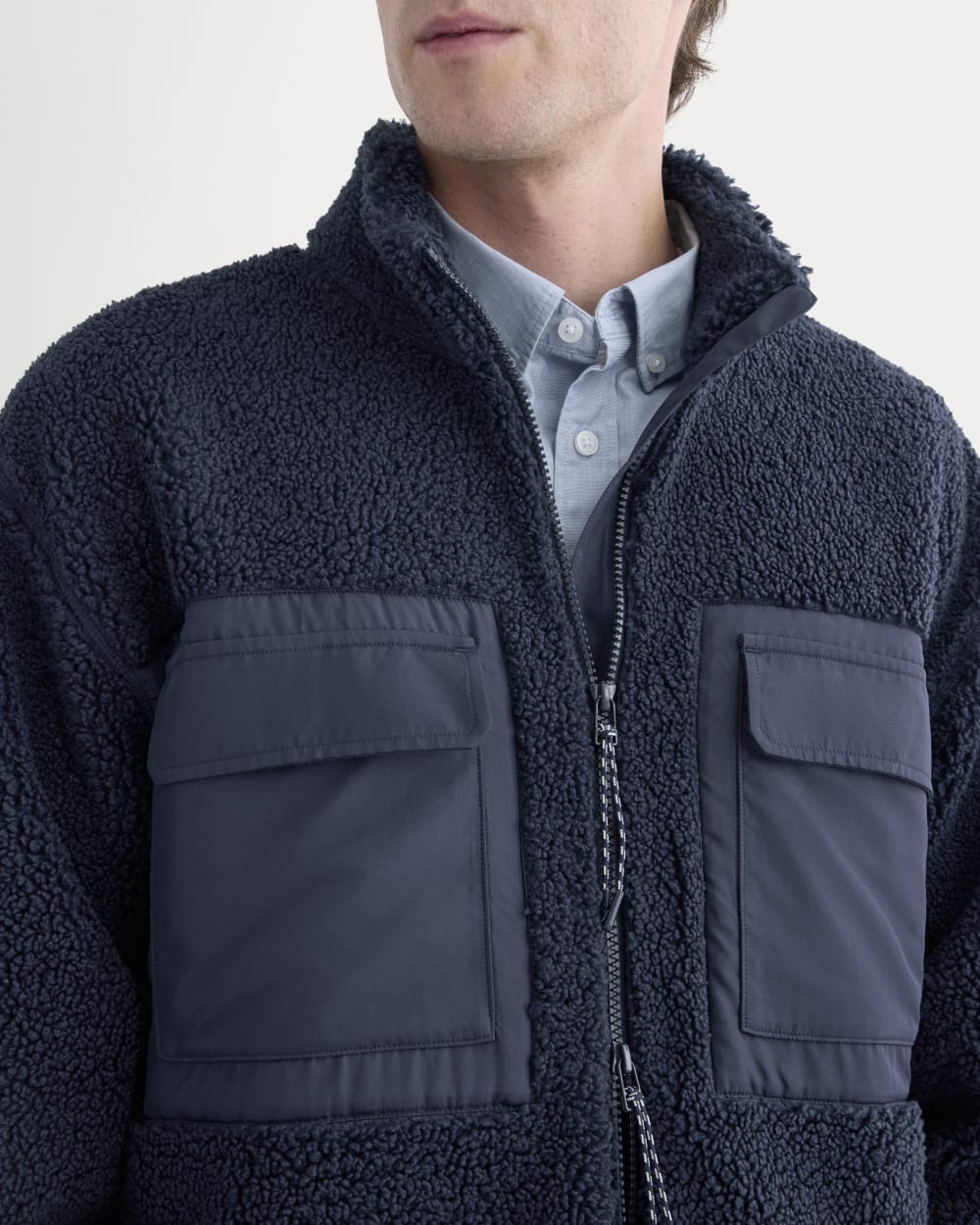 ReTrack Fleece Zip-Up | Deep Navy - Image 4