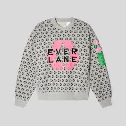 Alternative view of The ReTrack Crewneck Sweatshirt | Earth Day Grey Multi