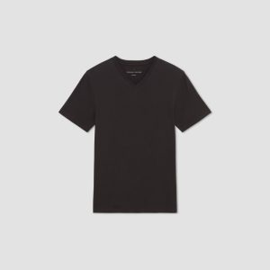 Alternative view of The Essential Organic V-Neck Tee | Vintage Black