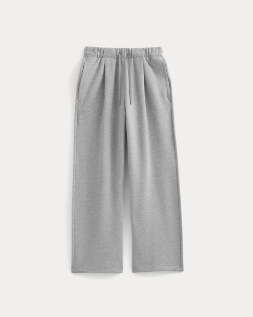 Alternative view of Luxe Fleece Pleated Sweatpant | Vintage Heather Grey