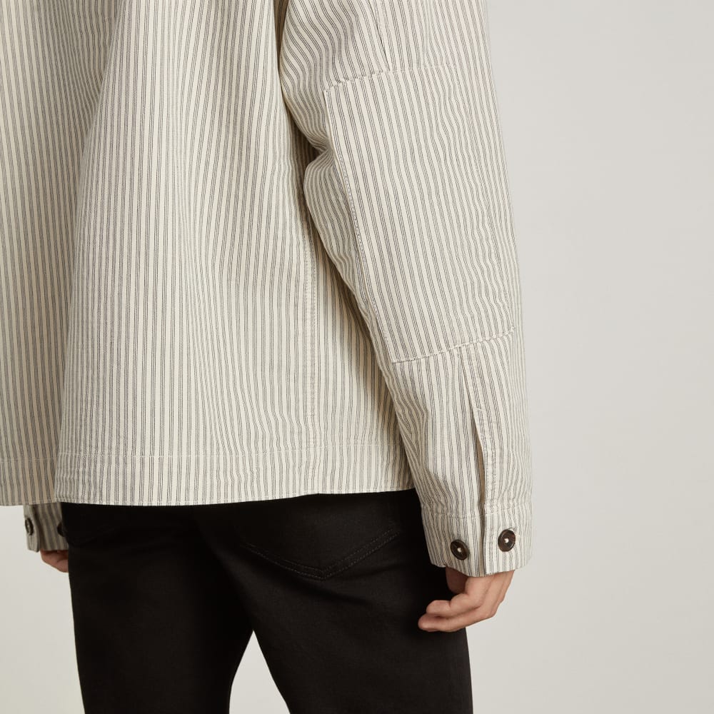 The Everyone Spring Shirt Jacket | Navy Stripe - Image 4
