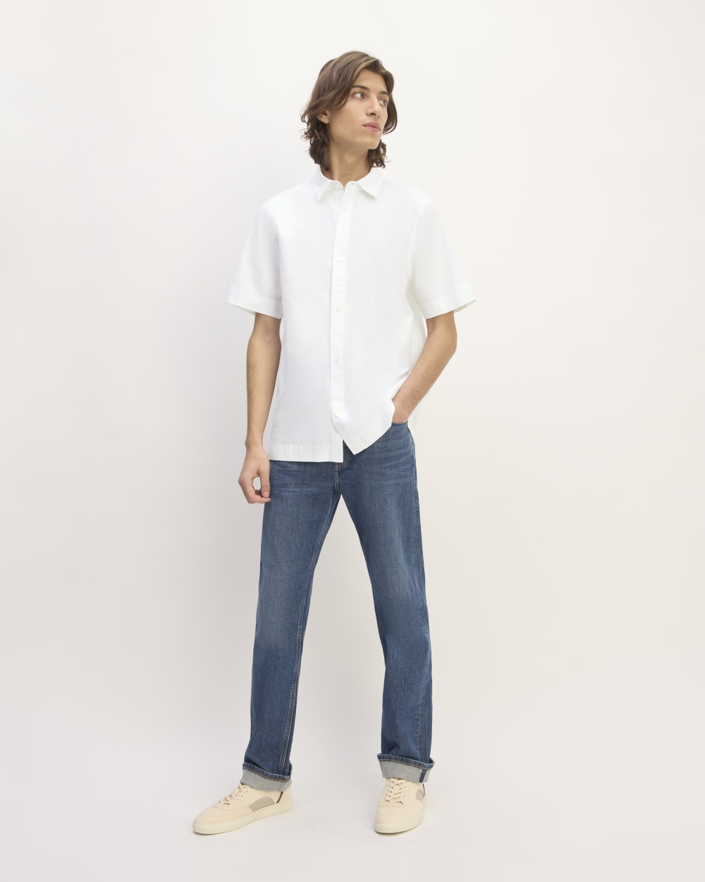 The Supima® Short-Sleeve Poplin Shirt | White - Image 3