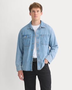 Denim Utility Shirt | Light Indigo