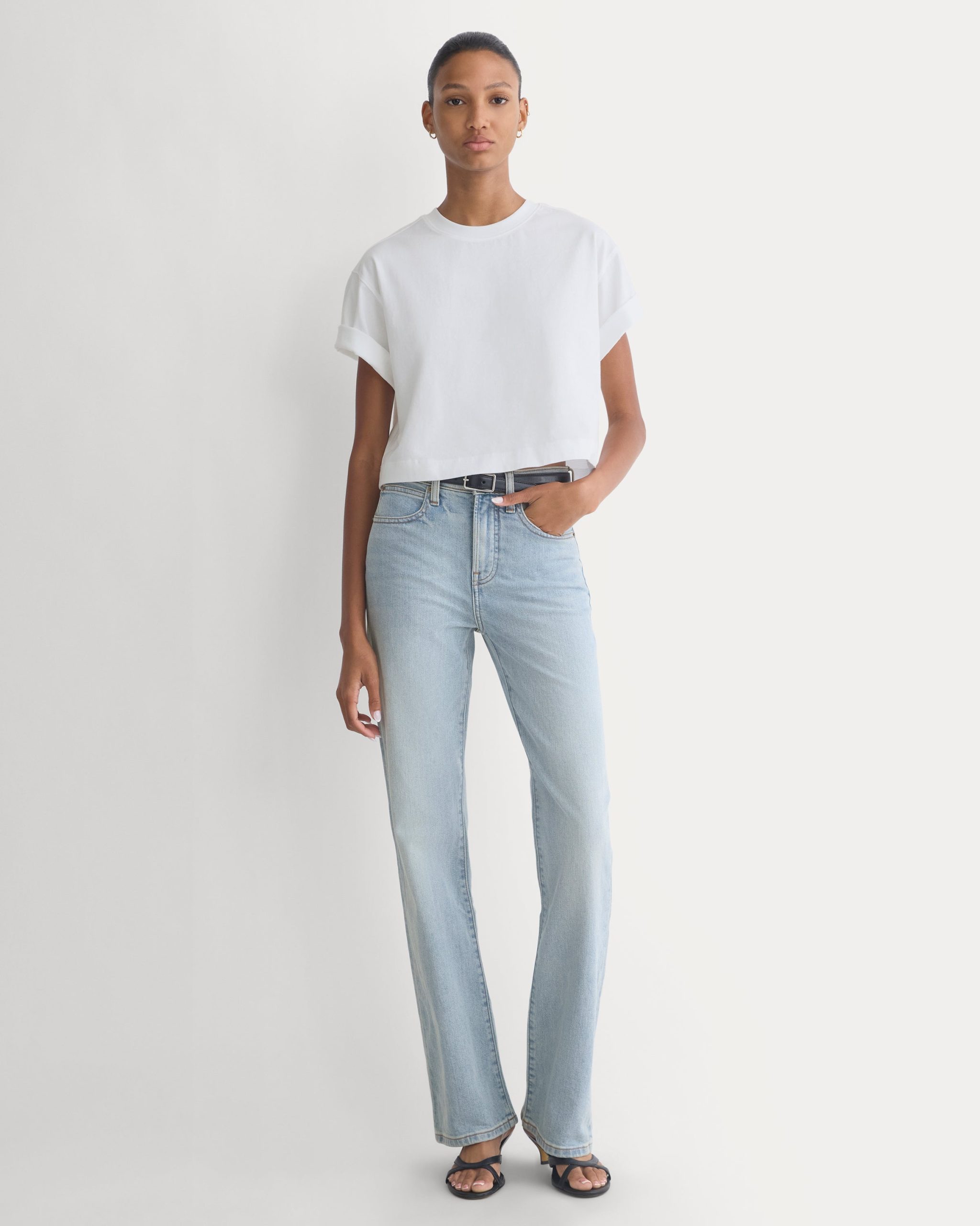 High-Rise Slim Bootcut Jean | Light Indigo