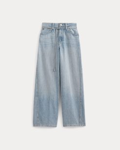Alternative view of Lightweight Loose Wide-Leg Jean | Light Indigo | Regular