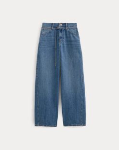 Alternative view of Lightweight Loose Wide-Leg Jean | Medium Indigo | Regular