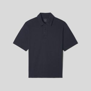 Alternative view of The Premium Weight Relaxed Polo | Black