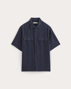Alternative view of The Relaxed Utility Shirt in Buttersoft | Navy