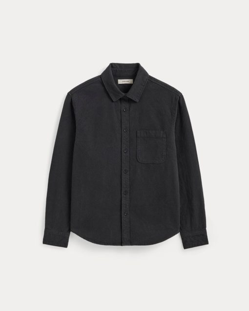 Alternative view of The Canvas Organic Cotton Overshirt | Black