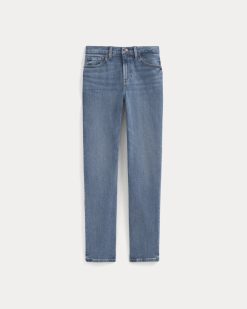 Alternative view of Comfort-Stretch Slim-Fit Jean | Medium Indigo