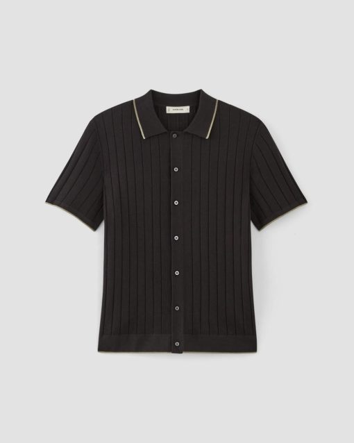 Alternative view of The No-Sweat Button-Down Polo | Black