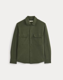 Alternative view of Relaxed Knit Utility Shirt | Dark Forest