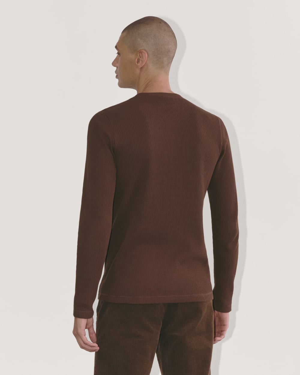 The Waffle Long-Sleeve Crew | Dark Mahogany - Image 5